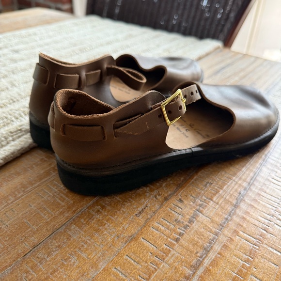 AURORA SHOE CO. Brown Leather Mary Janes Shoes Sz 8.5 - Picture 3 of 6